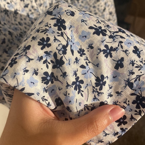 Blue floral midi dress - Picture 3 of 8